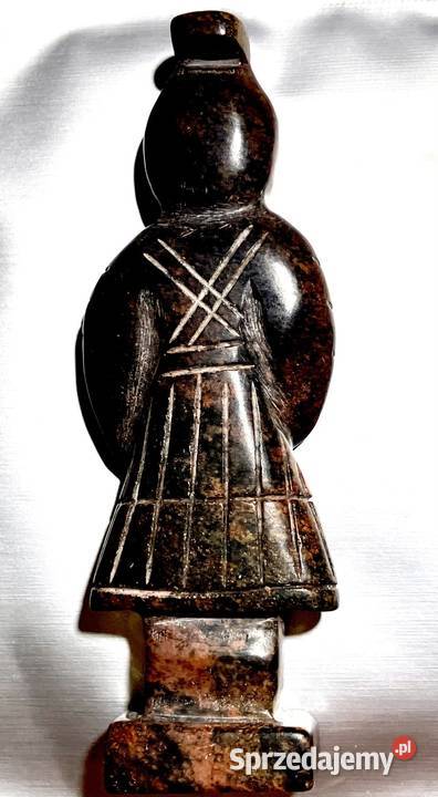 Czarny jadeit Wojownik Qin Chiny Kontynentalne Kraków