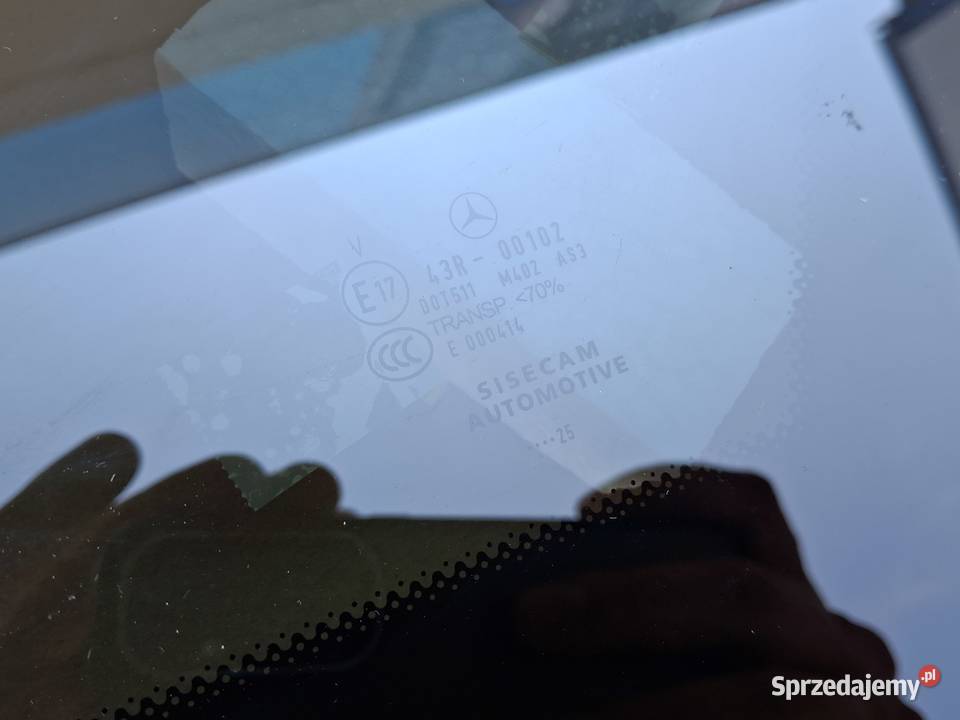 MERCEDES EKLASA W214 SZYBA PRAWY TYŁ PRAWA TYLNA Bieleń