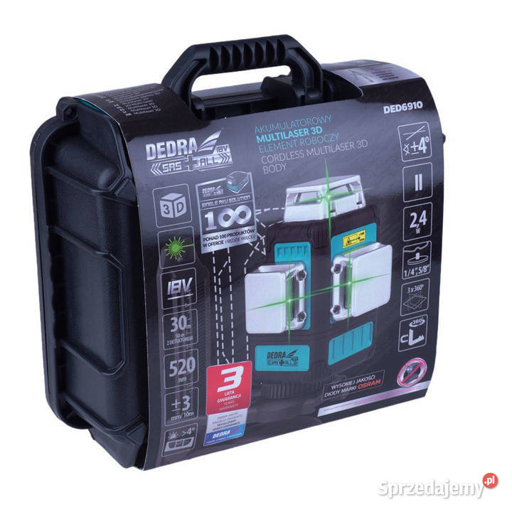 MULTILASER 3D POZIOMICA LASEROWA 3D DEDRA SASALL Pozostałe wielkopolskie Opalenica sprzedam