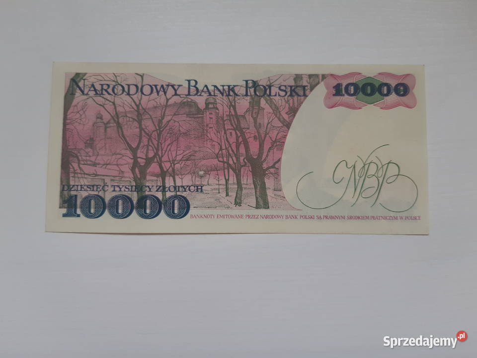 10000 1988 SERIA BS UNC NUMER 4587536 kujawsko-pomorskie