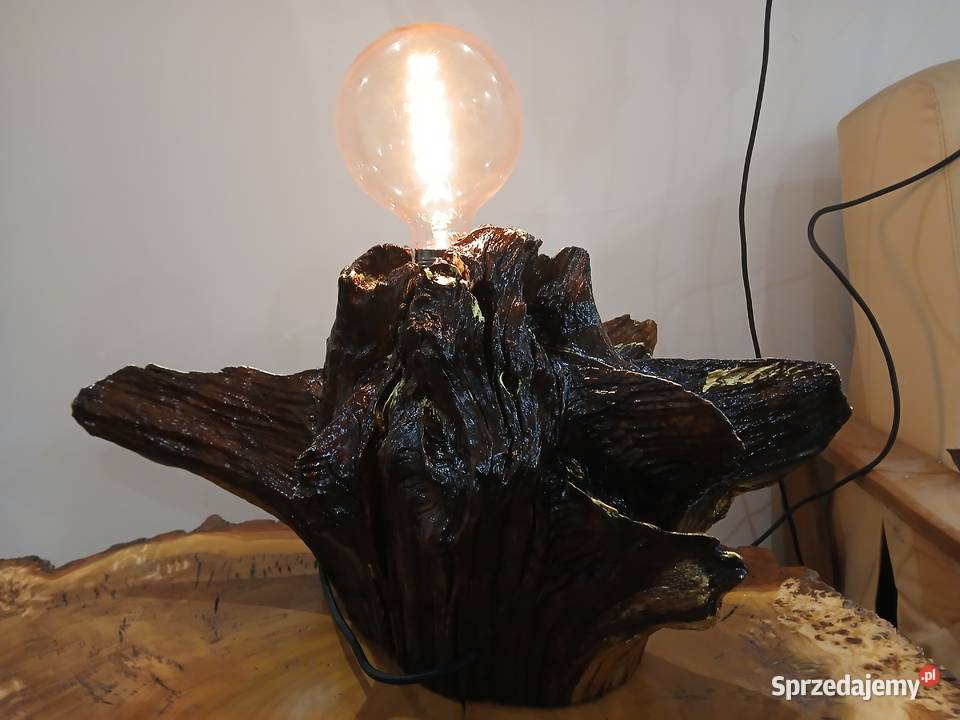 Lampa z dębowego korzenia sprzedam