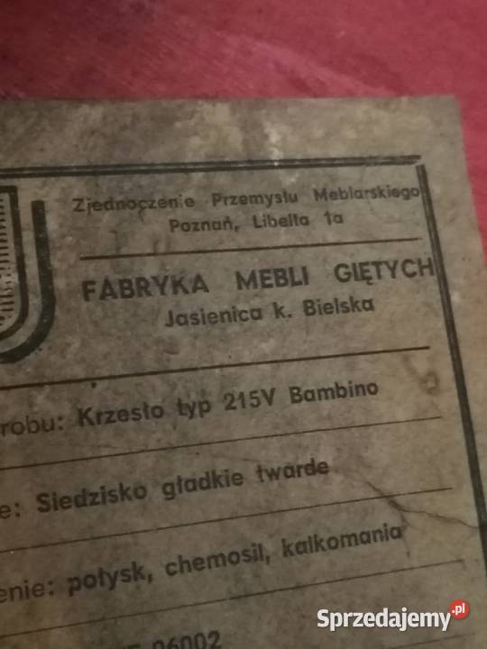 Krzesełko retro vintage z PRLU do karmienia