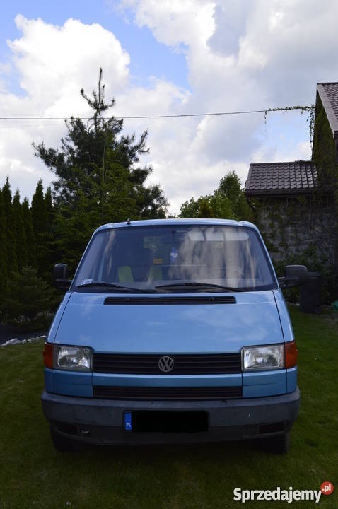 Volkswagen T4 Transporter Doka 24 D 6osób 215m niebieski Wręczyca Wielka sprzedam
