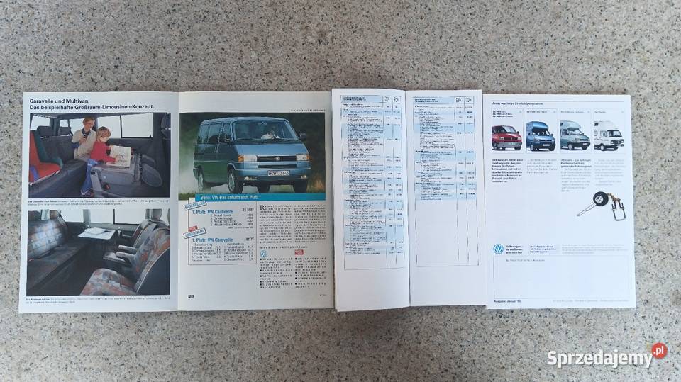 VW Volkswagen T4 Caravelle Prospekt Bytom