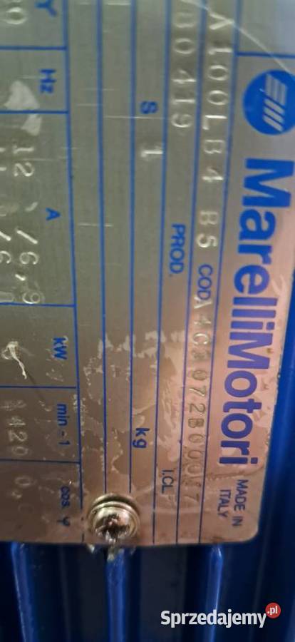 Motoreduktor 3 kW 71 obr Leszno sprzedam