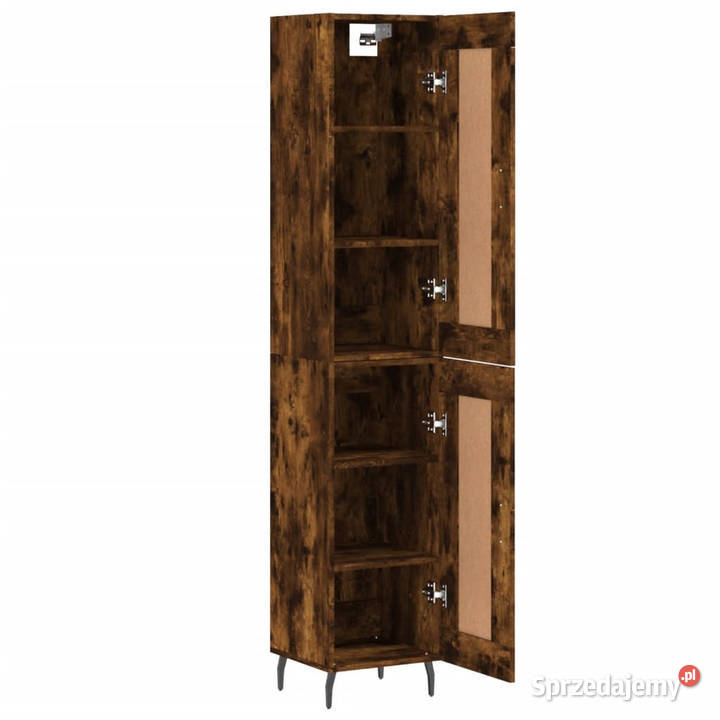 Wysoka szafka przydymiony dąb 345x34x180 Warszawa sprzedam