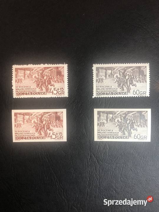 Znaczki Fi 641642 A B Czyste Rocznica Rewolucji Filatelistyka Pabianice