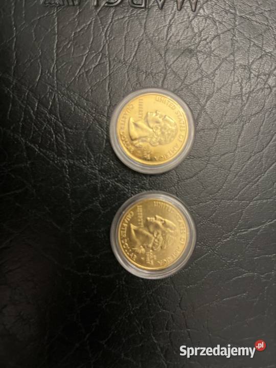 Dwie Złote monety Antyki, Sztuka, Kolekcje Byków