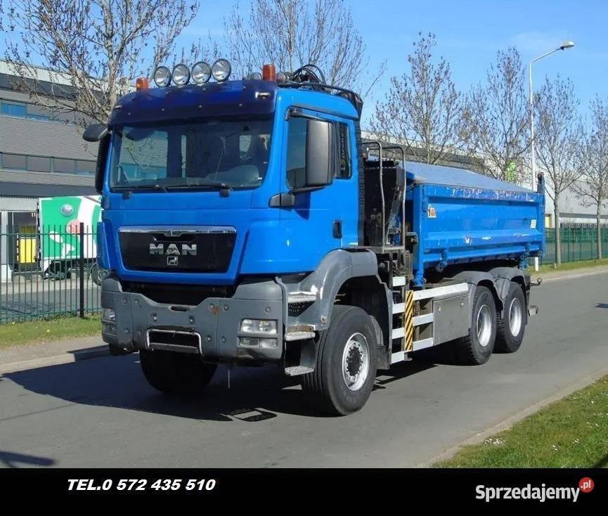 MAN TGS WYWROTKA 6x6 ZF resory bordmatic z dzwigiem
