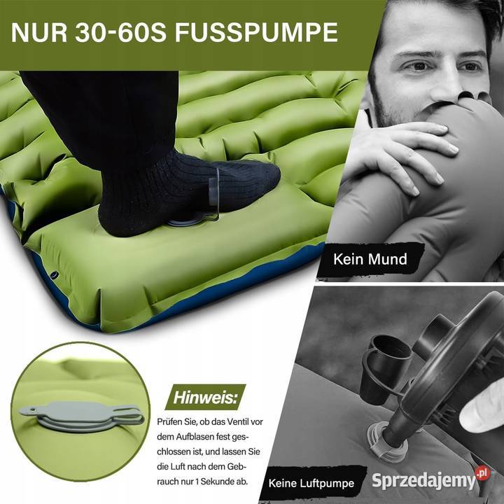 Myxslop kempingowa samopompująca mata do spania Myszyniec