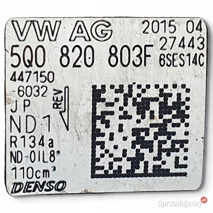 SPRĘŻARKA KLIMATYZACJI Audi A3 III 8V VW Golf Chełm