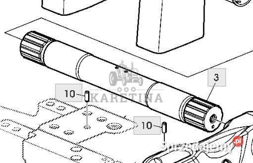John Deere 6630 Wał Wahliwy Tylnego Podnośnika Jastrzębniki