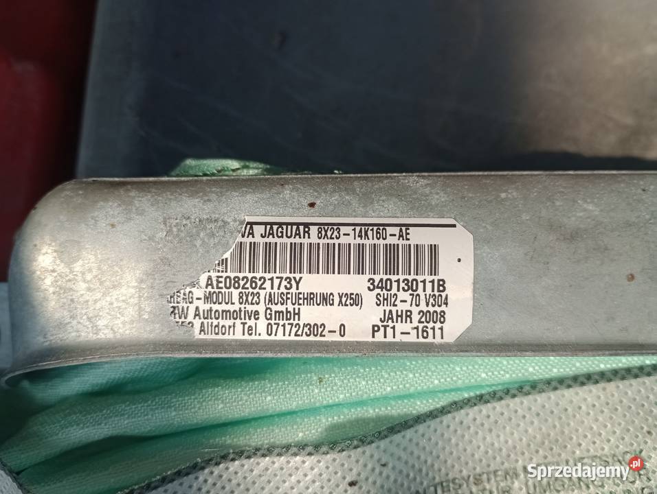 Kurtyny boczne air bag Jaguar xf osobowe Poduszki powietrzne mazowieckie Radom