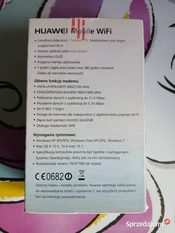 Sprzedam bezprzewodowy Router Huawei E586BS2 Wschowa