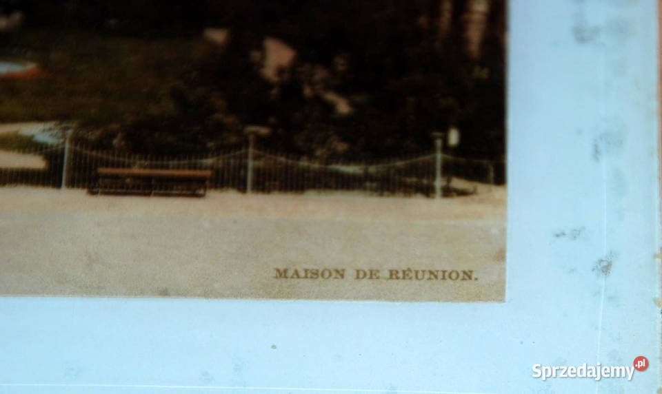 kurhaus wiesbaden zdjęcie pod szkłem około 1900 Warszawa