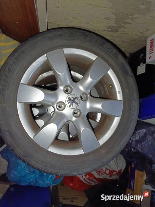 Felgi aluminiowe Peugeot 307 16 z oponami dolnośląskie Wrocław sprzedam