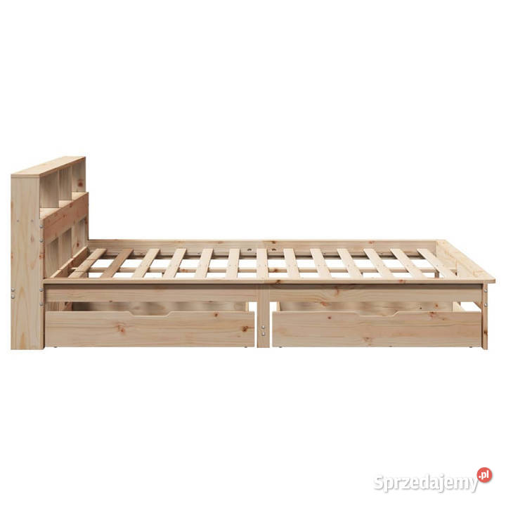 Łóżko z regałem bez materaca sosnowe 120x200 sprzedam