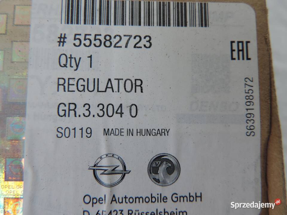 Czujnik zawór pompy wtryskowej OPEL ASTRA J H Układ paliwowy sprzedam