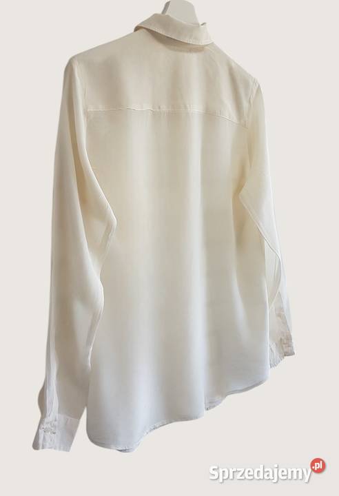 Damska elegancka bluzkakoszula ecri długim Chrzanów