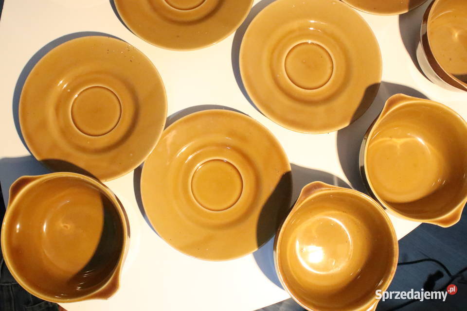 Bulionówki ze spodkami komplet 6 Mirostowice Wrocław