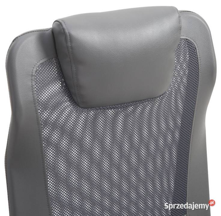 Fotel biurowy gamingowy ergonomiczny szary Brzesko