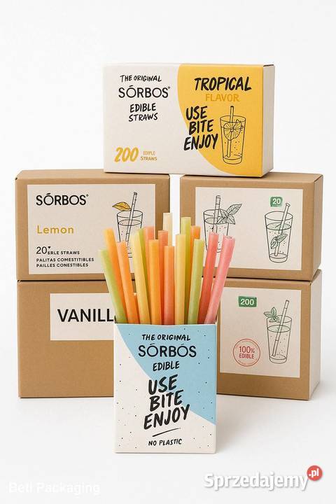 Jadalne słomki do drinków napojów Bez GMO i Dyszów