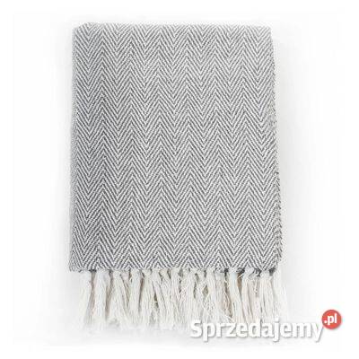 vidaXL Bawełniana narzuta w jodełkę 220 x 250 Warszawa