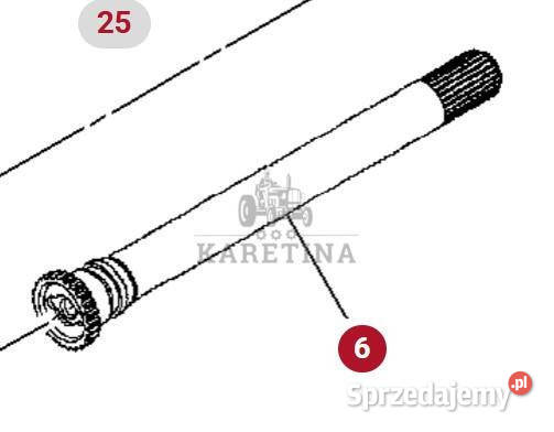 Massey Ferguson 8480 Wał CZĘŚCI 926102080130 Jastrzębniki sprzedam