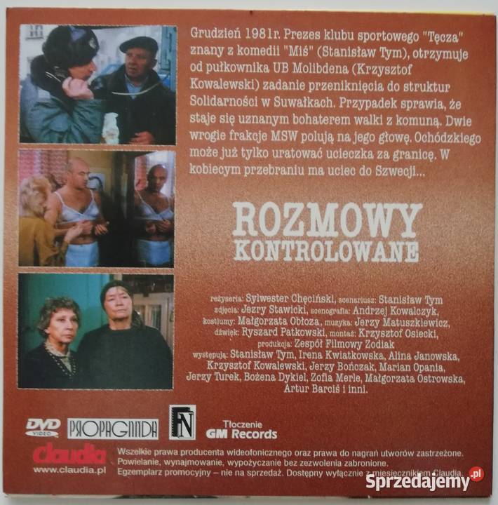 Rozmowy kontrolowane DVD Tym Kowalewski sprzedam