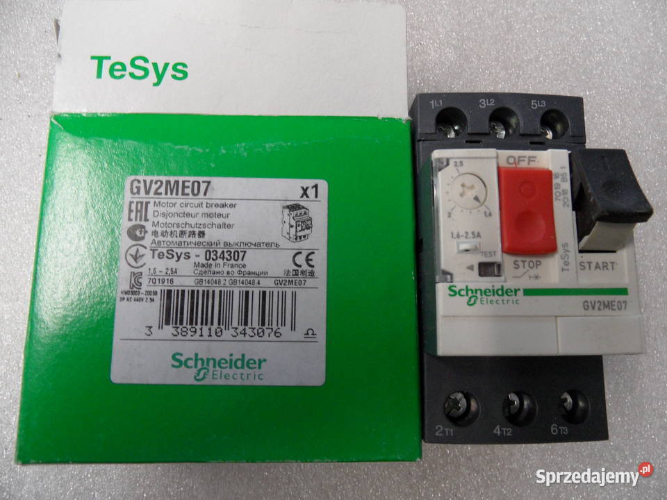 Schneider Electric Wyłącznik silnikowy GV2ME Olsztyn