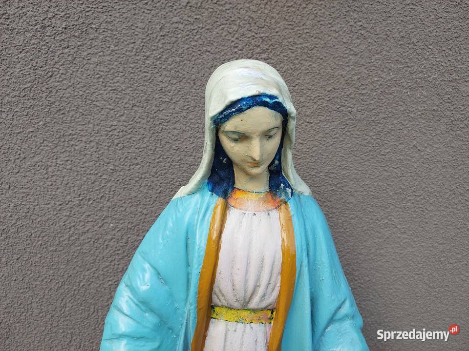 Stara duża figura gipsowa Matka Boska pomorskie Tczew