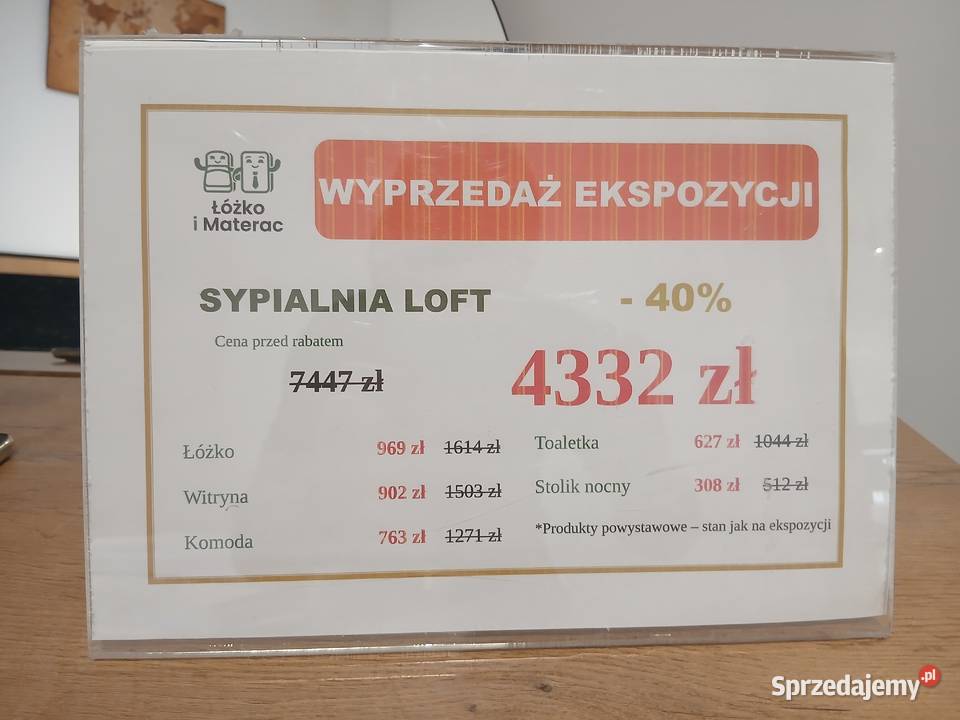 Sypialnia Loft Elegance Włocławek