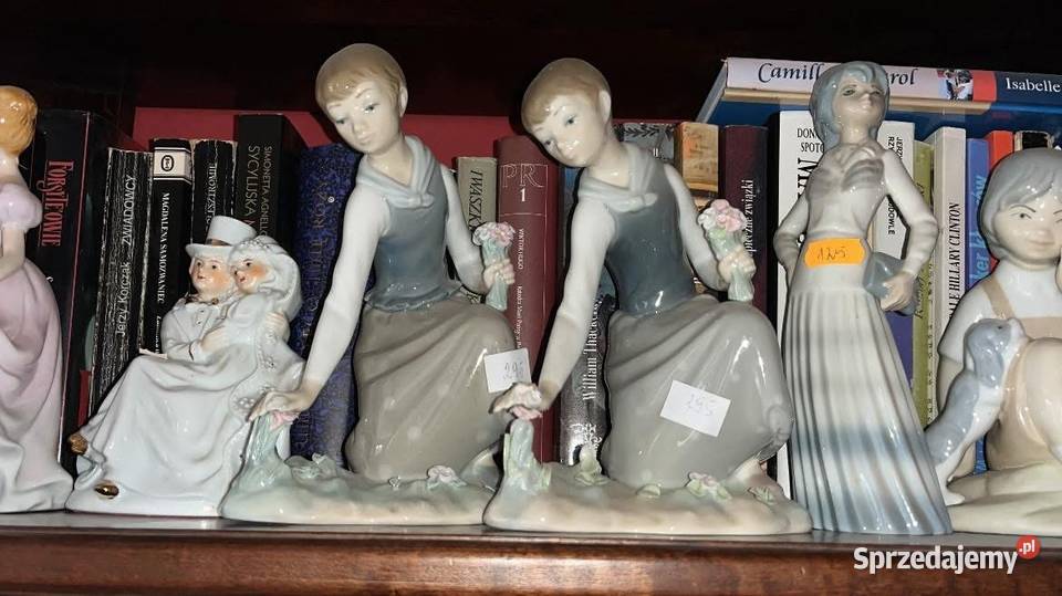 Figurka Dziewczyna zrywająca kwiaty Lladro Spain Gdańsk sprzedam
