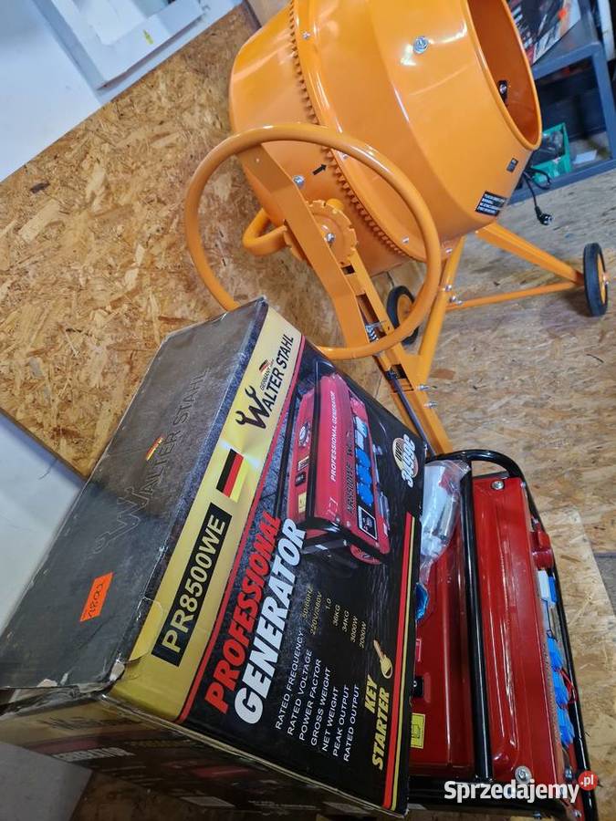 Zestaw agregat prądotwórczy z Betoniarką Głogowa