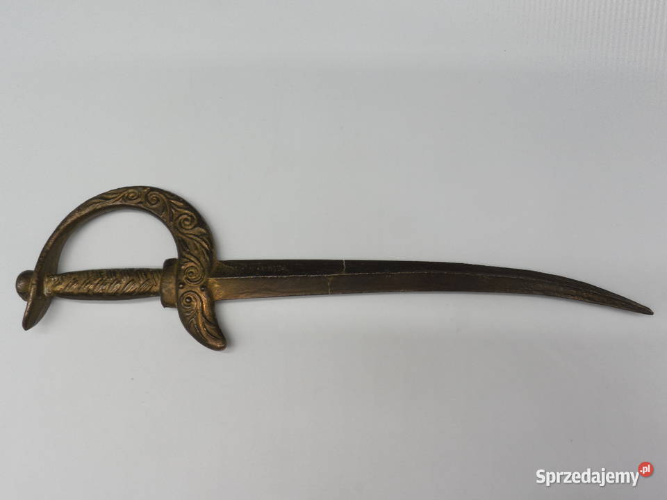 Mosiężny Nożyk do Listów Vintage Szabla Lata Raszków