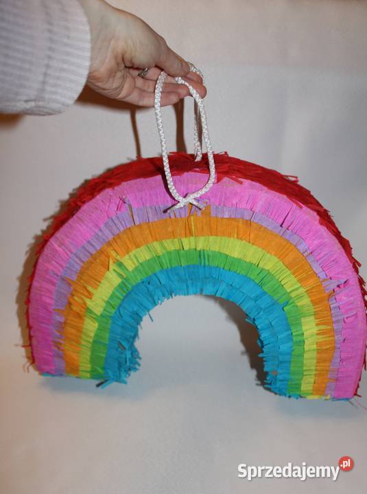 Pińata piniata kolorowa tęcza na imprezę 38 x 28 wielkopolskie Stare Miasto
