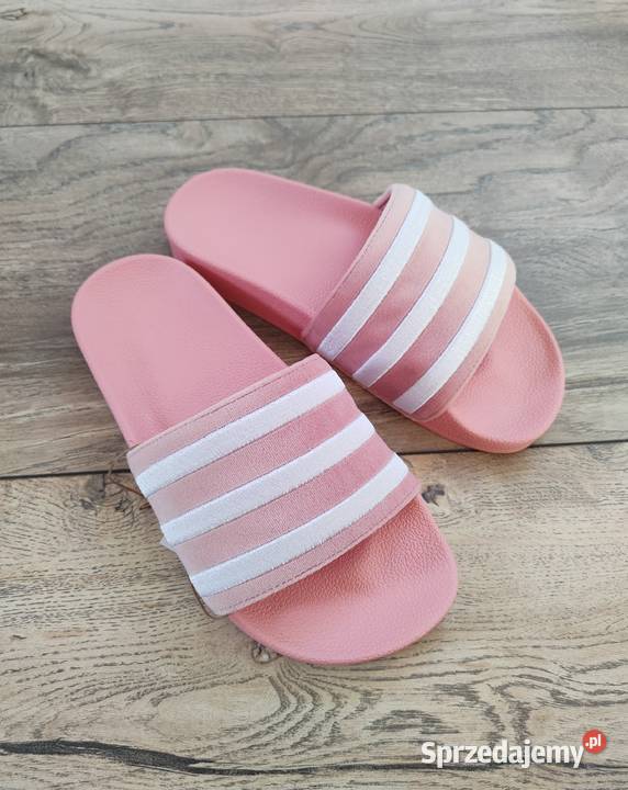 Różowe klapki Adidas 38 buty Vintage y2k Jasło