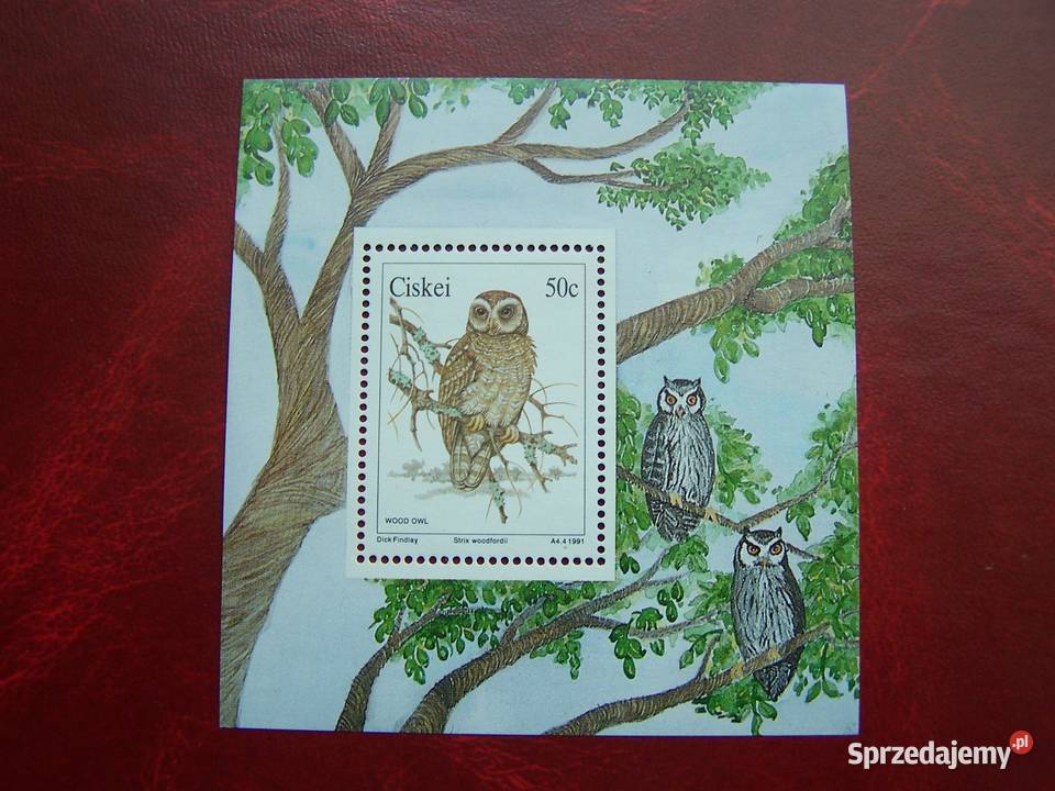 Ciskei 1991 MNH Mi 18386 Fauna Ptaki Sowy Tychy