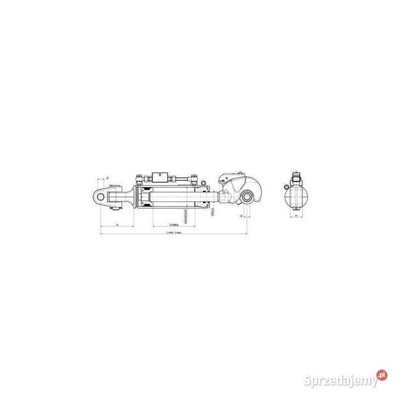Łącznik centralny hydrauliczny kat 3 700920 bez Kamionna