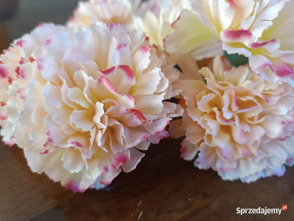 kwiaty sztuczne GOŹDZIK VIP 22333 beach pink do Siewierz sprzedam