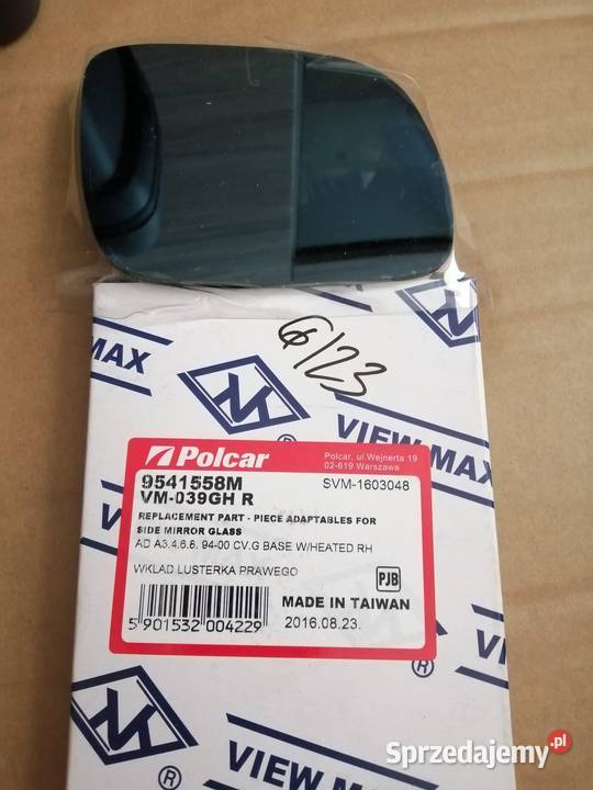 WKŁAD LUSTERKA PRAWEGO AUDI A3468 9400 Karoseria Opole Lubelskie