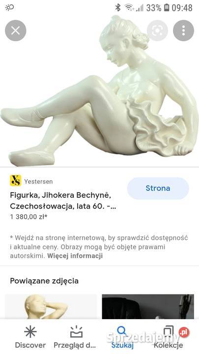 Duża figura baletnicy Jihokera Bechyn Janów Lubelski