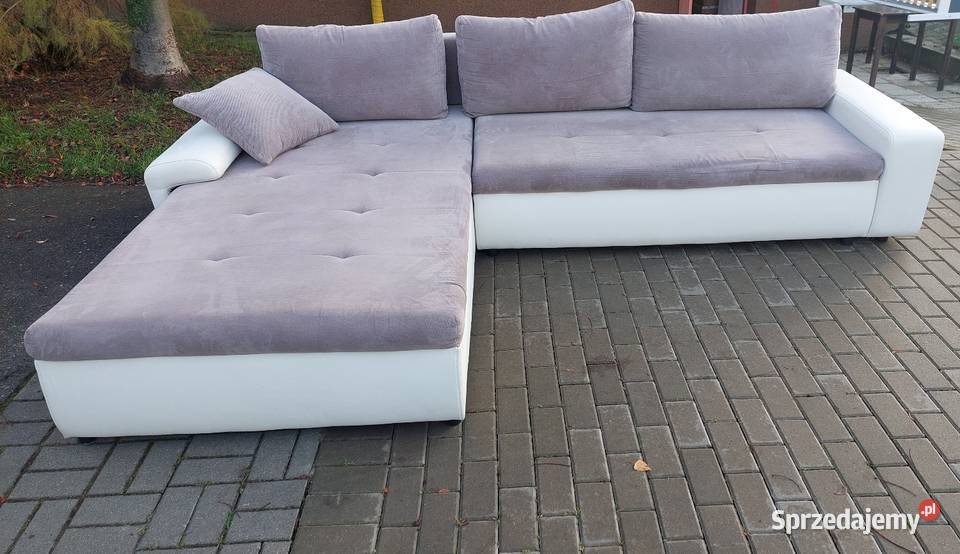 Duży narożnik z funkcją spania 200cm