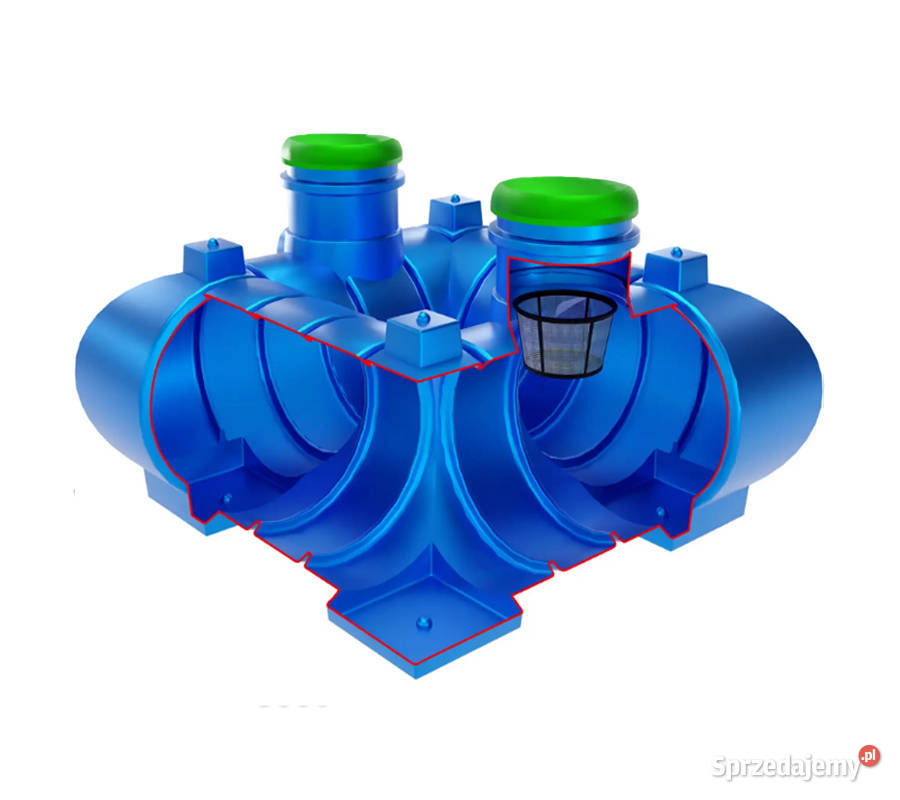 ZBIORNIK NA WODĘ DESZCZOWĄ 3000L PŁASKI Brzeg