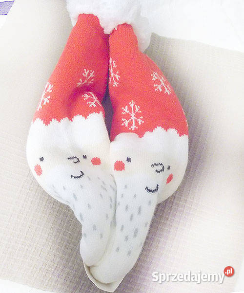 ciepłe kapcie antypoślizgowe grube skarpety