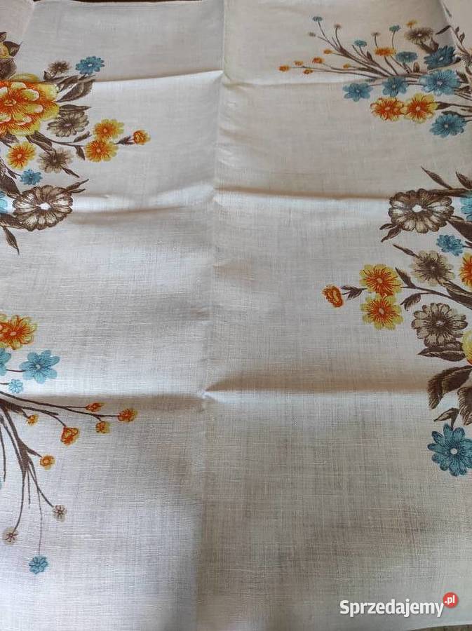 Obrus bawełna 100 PRL 130x90 podlaskie Białystok