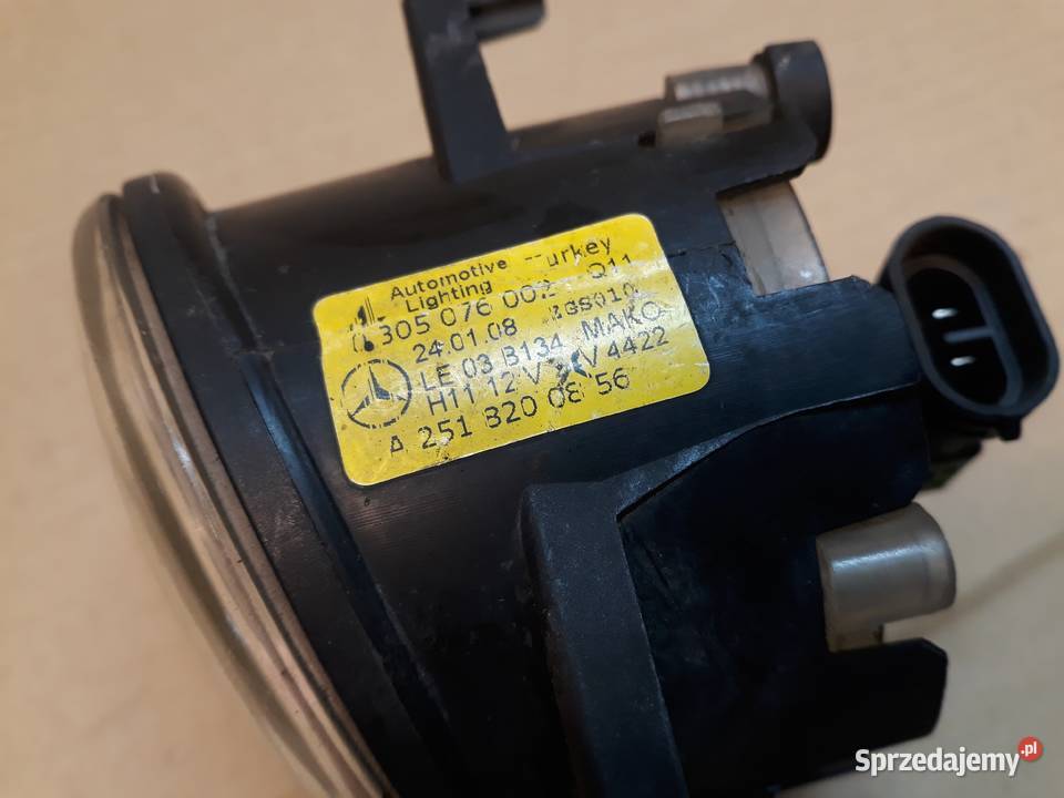 MERCEDES W251 HALOGEN PRAWY ZDERZAKA PRZÓD Oświetlenie Międzychód