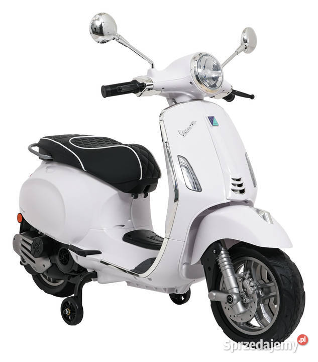 Pojazd Skuter Vespa ROMA Biały motorek dziecka Łopuszno sprzedam
