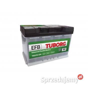 Akumulator Tuborg EFB 12V 70Ah 740A wielkopolskie Luboń