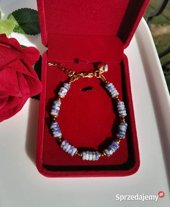 Bransoletka z kamienia naturalnego Sodalit Kozienice